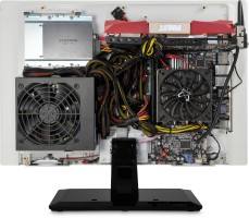 Mono AIO shown with components installed (not included)