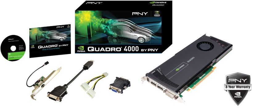 NVIDIA Quadro 4000 2GB GDDR5 Video Card 