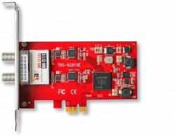 6281-SE Dual Terrestrial HD Low-profile PCIe TV Tuner Card DVB-T2